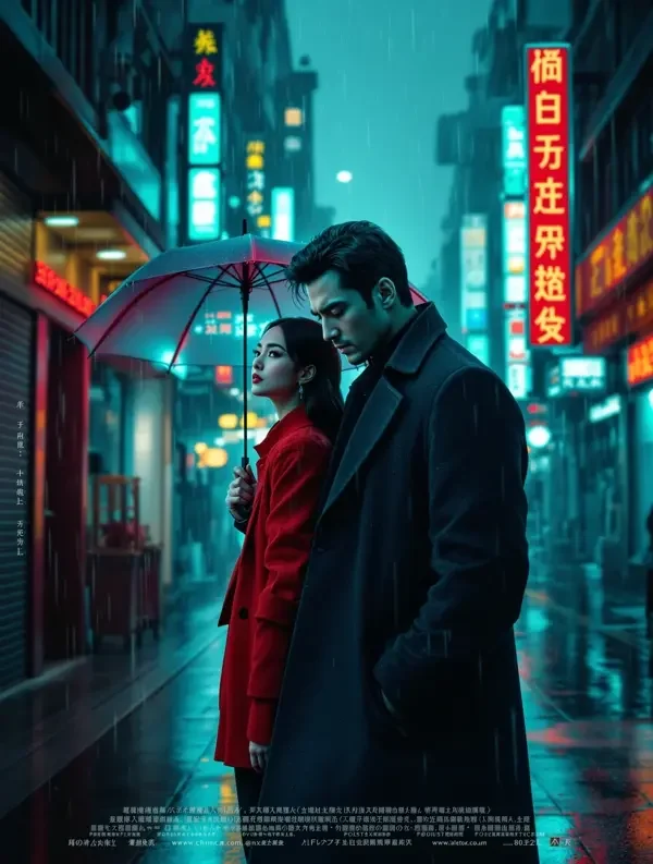 雨夜目击者短剧封面，悬疑题材，共52集